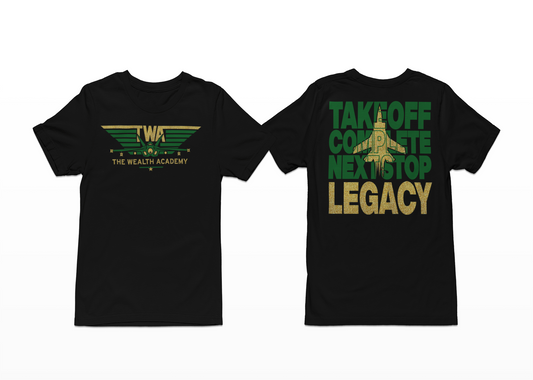 TWA “Takeoff Complete” Tee – Legacy Edition by The Wealth Academy