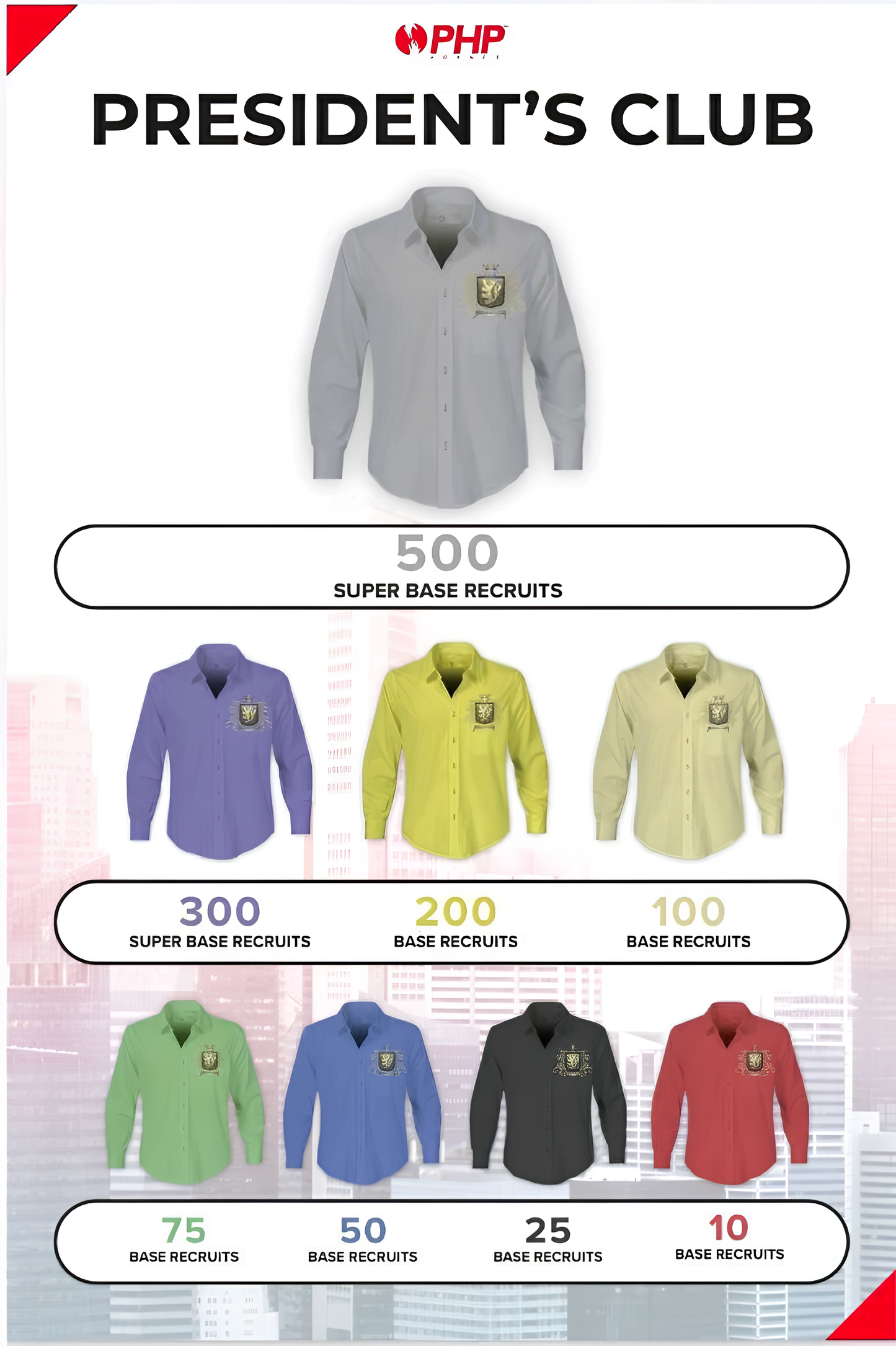 The Wealth Academy Button-Up Collection – Base Recruit Levels (PHP Agency Affiliate)